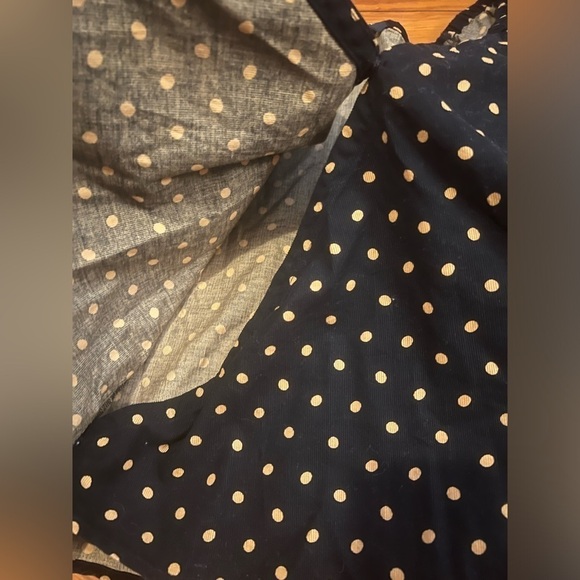 NWOT Madewell Puff Sleeve Corduroy Polka Dot Wrap Blouse - S - Picture 5 of 5